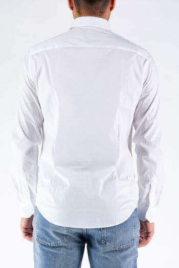CAMICIA POPELINE STRETCH, 1100WHT, small