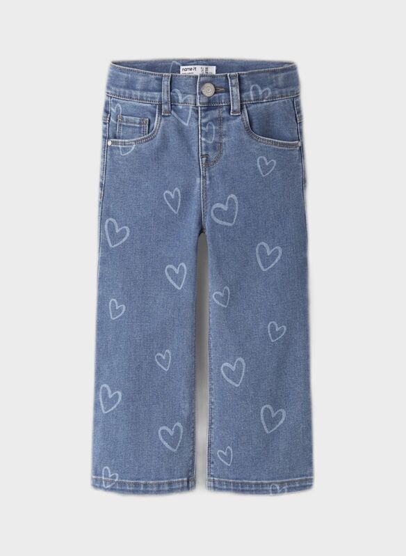 JEANS NOOS WIDE BAMBINA, MEDIUM BLUE DENIM, medium
