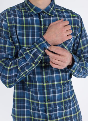 CAMICIA CHECK, 58ZN NVYLIME, small