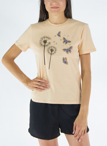 T-SHIRT DANDELION STAMPA, TERRACOTTA, small