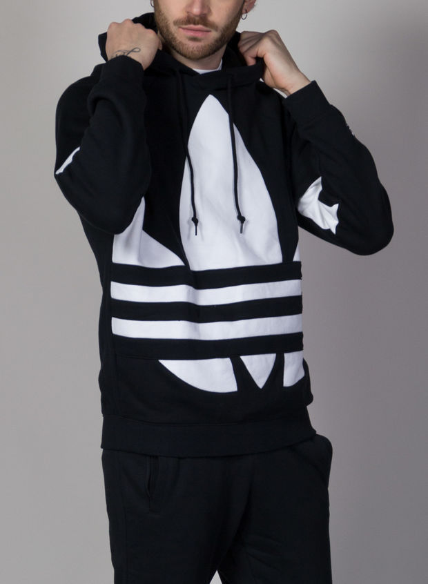 ADIDAS FELPA BIG TREFOIL Nero | Sport85