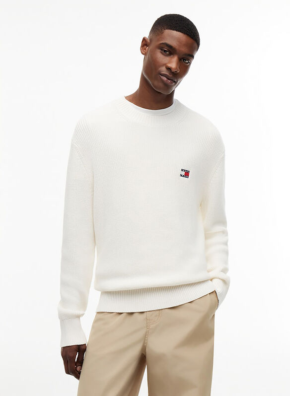 MAGLIONE GIROCOLLO KNIT JUMPER, YBH WHT, medium