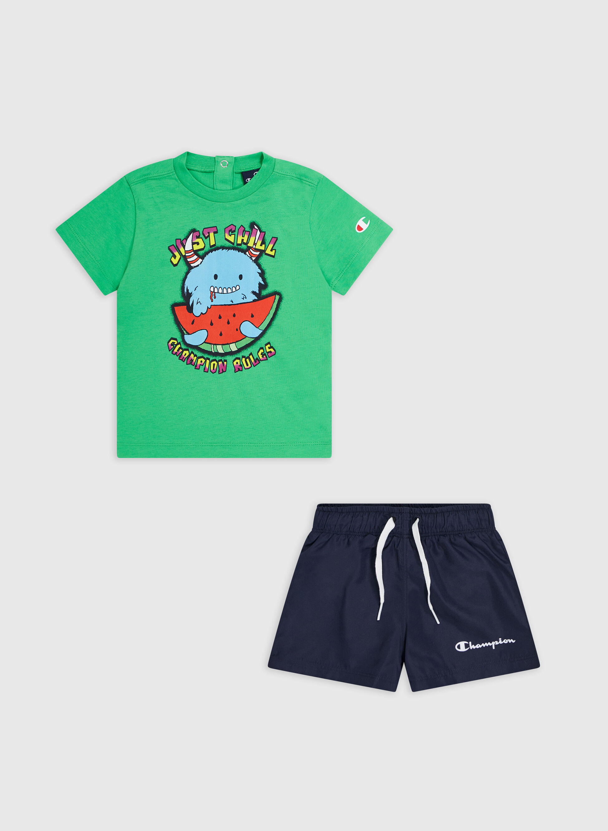 COMPLETINO T-SHIRT+SHORT BACK TO THE BEACH BIMBO 74