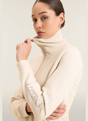 FELPA FULL ZIP A COLLO ALTO, , small