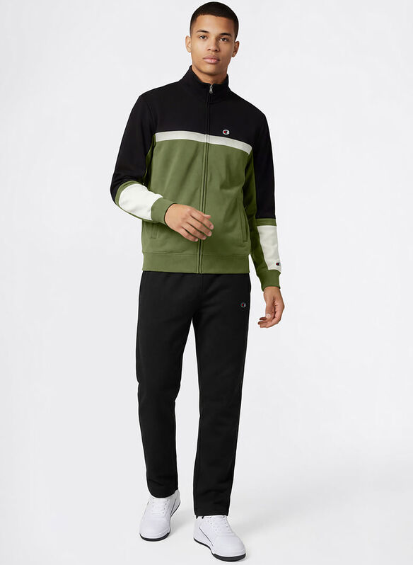 TUTA LEGGERA FULL ZIP, GS156 OLIVEBLK, medium