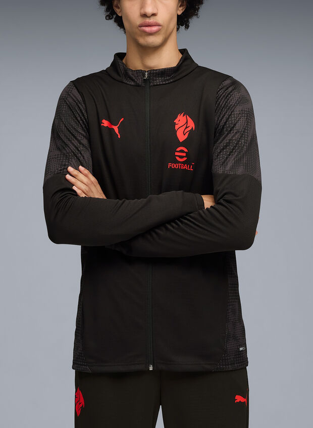 FELPA FULL ZIP AC MILAN 2025/26, 04 BLK, large