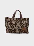 BORSA SHOPPER JACQUARD, 00533 MORO, thumb