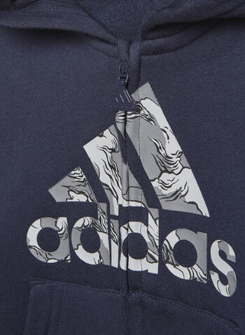TUTA FLEECE HOODED RAGAZZO, NVY, small