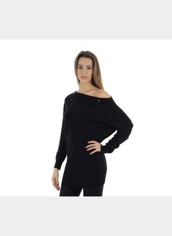 MAGLIONE GRAPHIC DONNA, NERO, small
