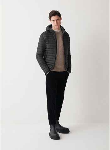 PIUMINO OPACO CON CAPPUCCIO, 99 BLK, small