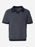 POLO ASHER FILO TRAFORATA, SKY CAPTAIN, thumb