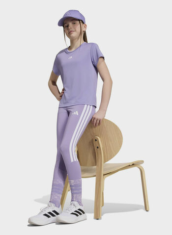 T-SHIRT AEROREADY RAGAZZA, - PURPLE, small