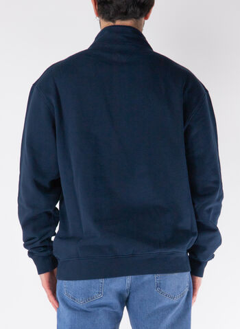 FELPA 1/2 ZIP CON PATCH H, DYY NVY, small