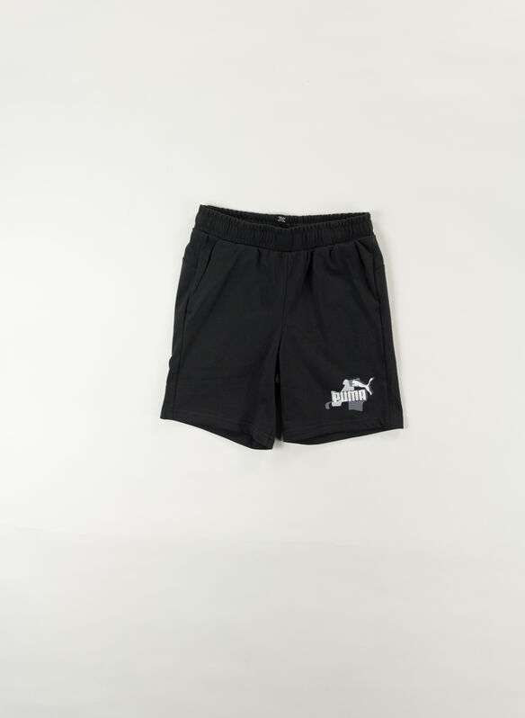 SHORTS ESSENTIAL STREET RAGAZZO, 01 BLK, medium