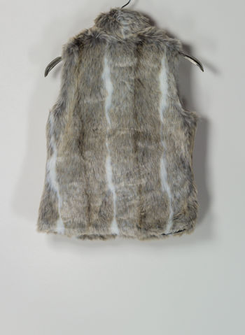 GILET ECOPELLICCIA RAGAZZA, SILVER MINK, small