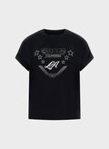 T-SHIRT CON STRASS, JBLK BLK, thumb