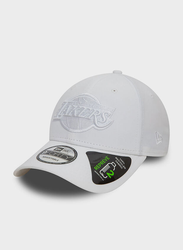 CAPPELLO LAKERS 9FORTY REPREVE, WHT, large