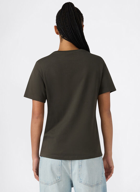 T-SHIRT HERITAGE MICRO LOGO, GS509 BOSCO, medium
