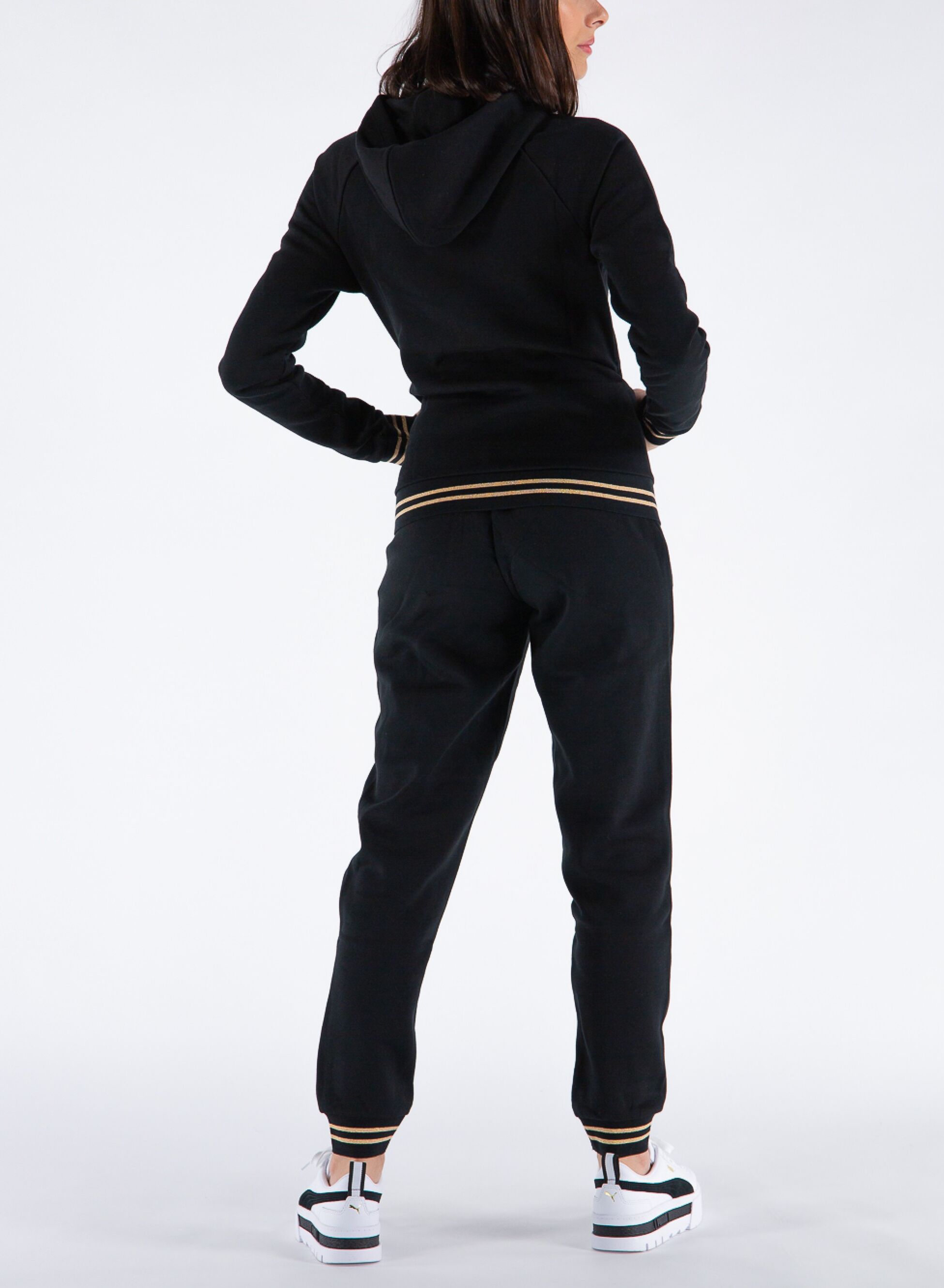 PUMA TUTA FULL ZIP CON CAPPUCCIO Nero Donna | Sport85