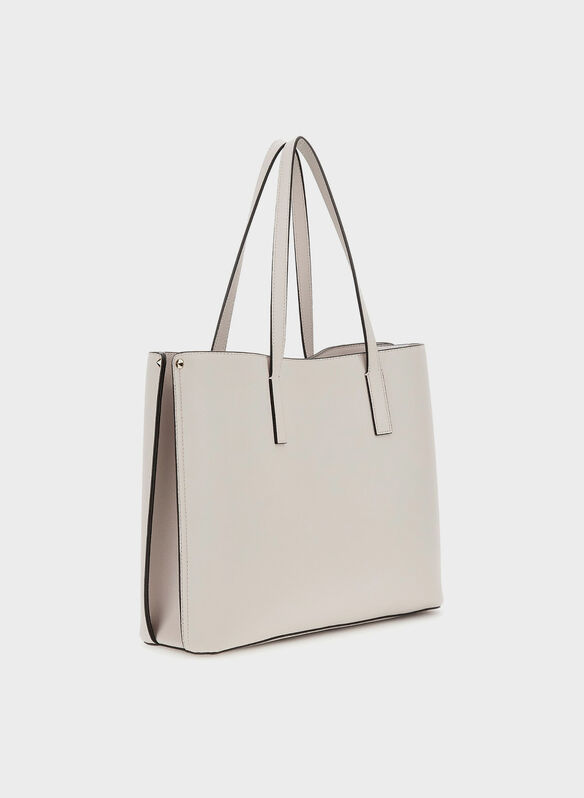 BORSA MERIDIAN CON LOGO SHOPPER, IVO AVORIO, medium