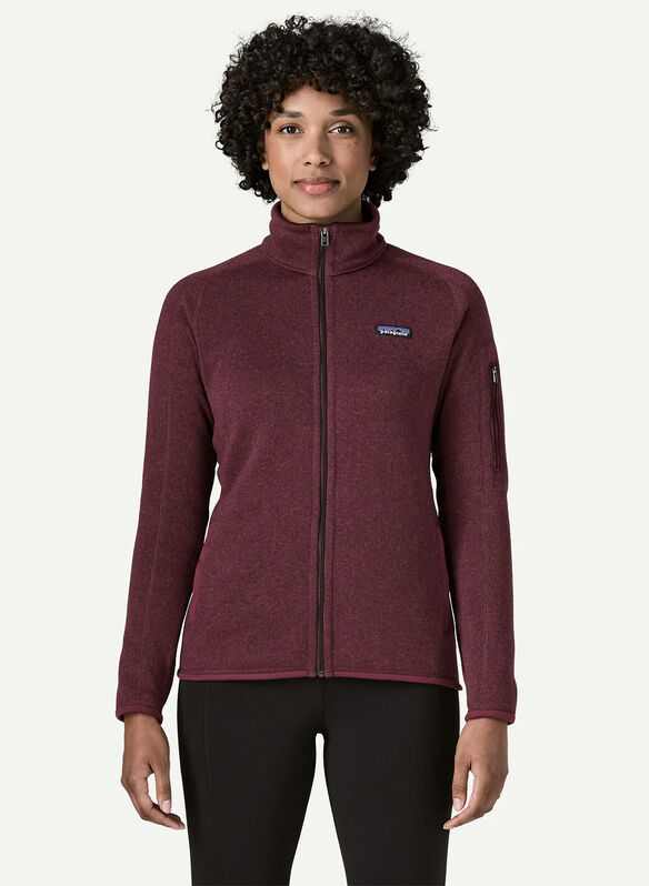 GIACCA IN PILE BETTER SWEATER, - BORDO, medium