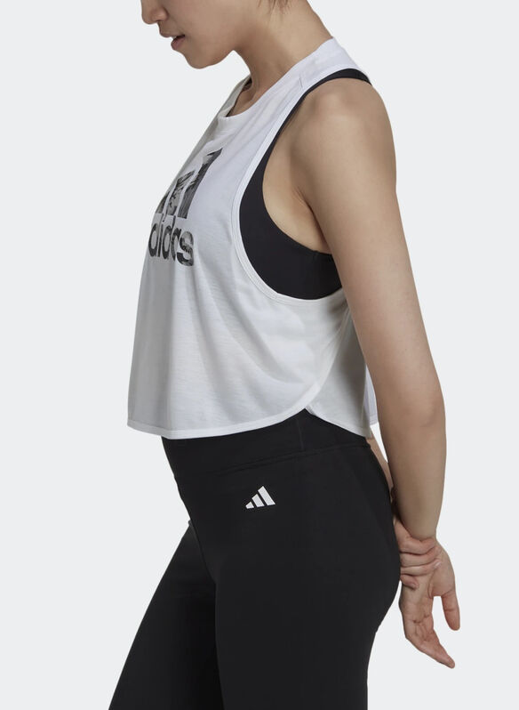 CANOTTA AEROREADY MADE FOR TRAINING FLORAL, WHT, medium