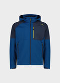 GIACCA SOFTSHELL CON MOTIVO GRID-JACQUARD, L573 BLUENVY, thumb