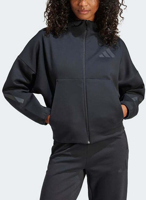 FELPA ZNE FULL ZIP, BLK, large