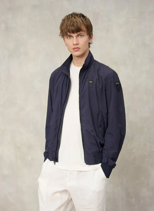 GIUBBOTTO BOMBER LEGGERO SFODERATO ALWIN, 888 NVY, medium