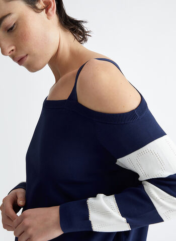 MAGLIONE CON RIGHE E LOGO, D5174 NVYAVORIO, small