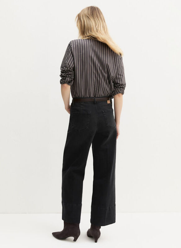 JEANS CROPPED, 004 BLK STONE, medium