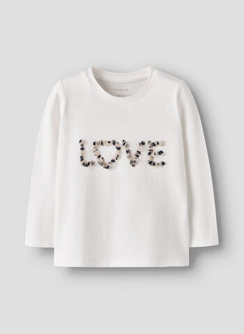 T-SHIRT ML LOVE NONA BAMBINA, CLOUD DANCER, small