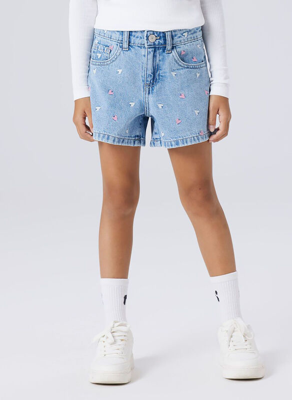 SHORTINO DENIM BELLA BAMBINA, LIGHT BLUE DENIM, medium