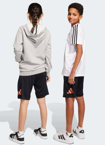 BERMUDA TRAIN ESSENTIALS AEROREADY LOGO JUNIOR, BLKORANGE, small