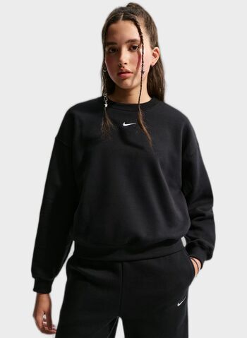 FELPA STUDIO OVER RAGAZZA, 010 BLK, small