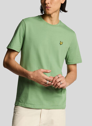 T-SHIRT PLAIN, X576 SMOKE GREEN, small