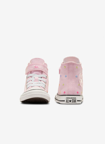 SCARPA CON CHIUSURA A STRAPPO POIS BAMBINA, 680 PINK, small