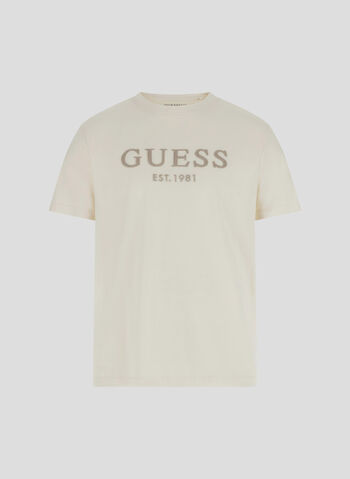 T-shirt con logo frontale, , small