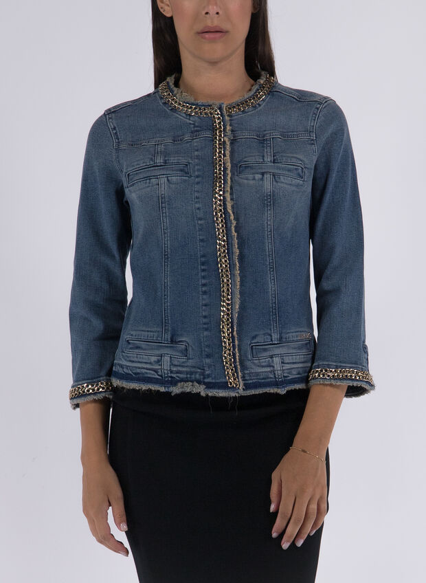 GIACCA IN DENIM KATE, 77556 STONE, large