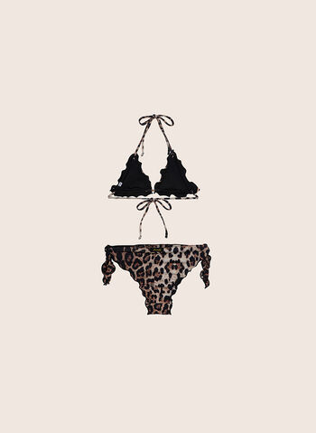 COSTUME BIKINI TRIANGOLO E SLIP REGOLABILE RAGAZZA, X01 ANIMALIER, small
