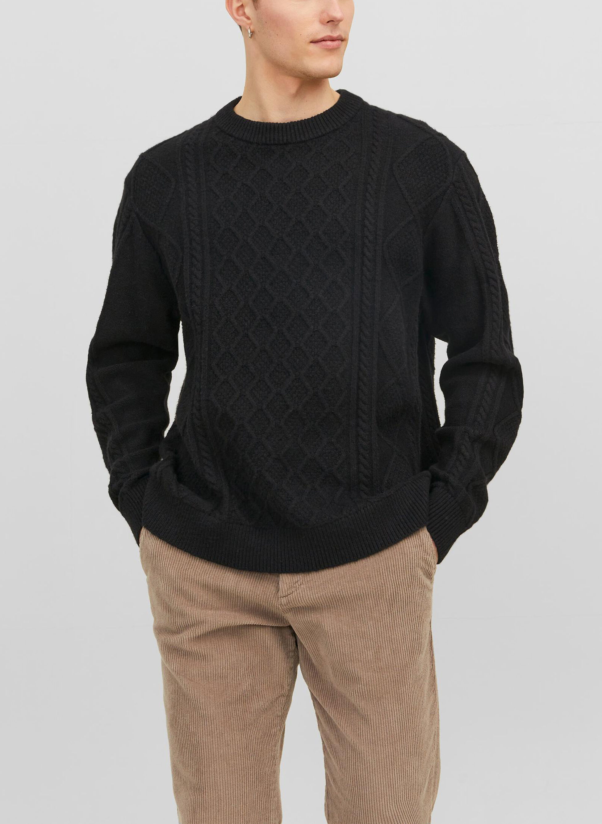 MAGLIONE GIRO VILLERAY TRECCE XL