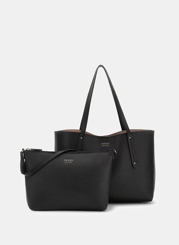 BORSA BRENTON SHOPPER SIGLATA, CLO BLK, medium