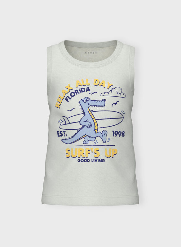 SMANICATA VAGNO STAMPA BAMBINO, GREY MELANGE, medium