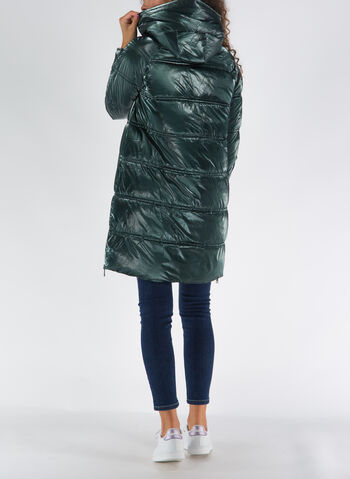 GIUBBOTTO 3/4 SPALMATO CON CAPPUCCIO, 515 VERDE, small