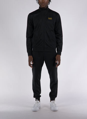 TUTA POLY FULL ZIP MICRO LOGO, 0208 BLKGOLD, small