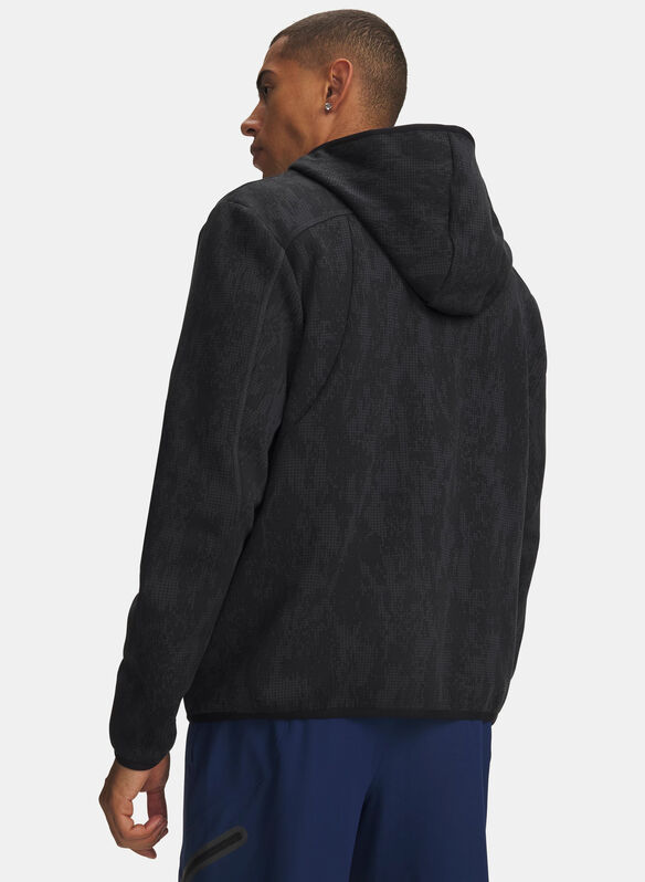 FELPA UNSTOPPABLE FULL ZIP FLC T.E., 0009 BLKAOP, medium