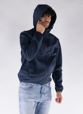 GIACCA FULL ZIP SOFTSHELL CON CAPPUCCIO, 0713 NVY, small