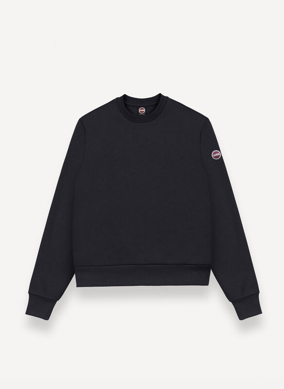 FELPA GIROCOLLO COTTON, 99 BLK, medium