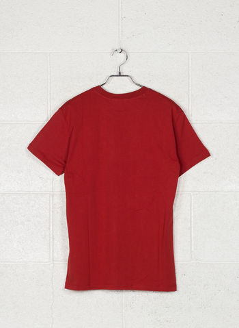 T-SHIRT LOGO, RED, small