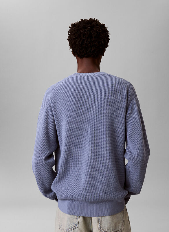 MAGLIONE TRAMA NIDO D'APE, C4I CELESTE, medium